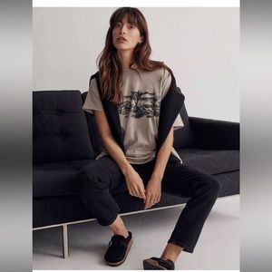 Joshua Tree Graphic Softfade Cotton Oversized Tee size L